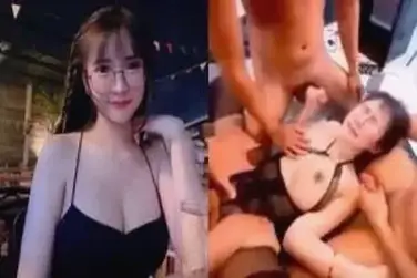 ABG Chindo Berkacamata Digangbang Brutal Sampai Becek